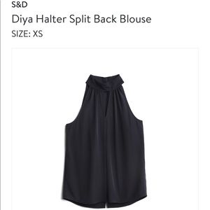 StitchFix: Diya Halter Split Back Blouse; XS